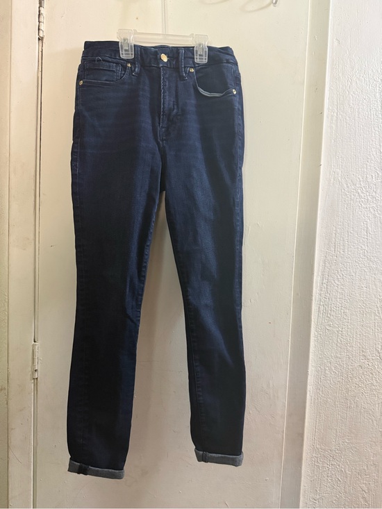 Good American Denim - Good American Skinny Jeans in Dark Indigo Blue